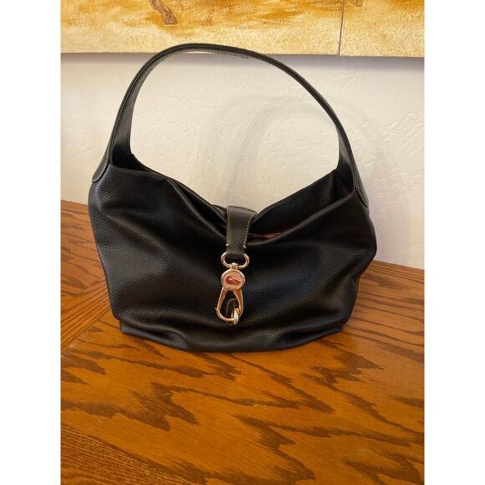 Dooney & Bourke black pebbled, Hobo leather bucket bag